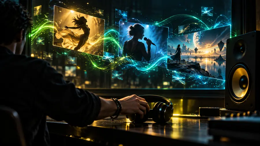 Concepto musical y visual desarrollado con asistencia de IA